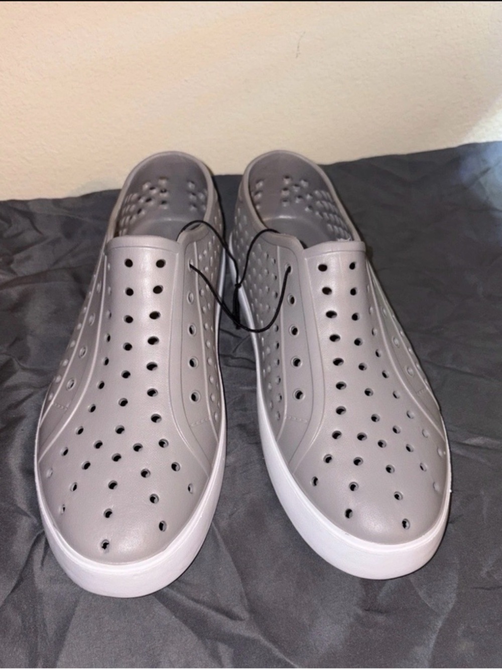 London Fog Men’s 10M Gray Slip On Waterproof Lightweight Comfort Walking Shoes